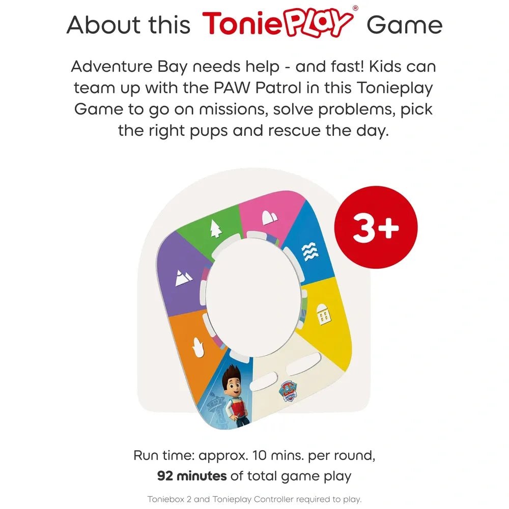 Tonies - Tonieplay - PAW Patrol - Adventure Bay Rescue Heroes Game