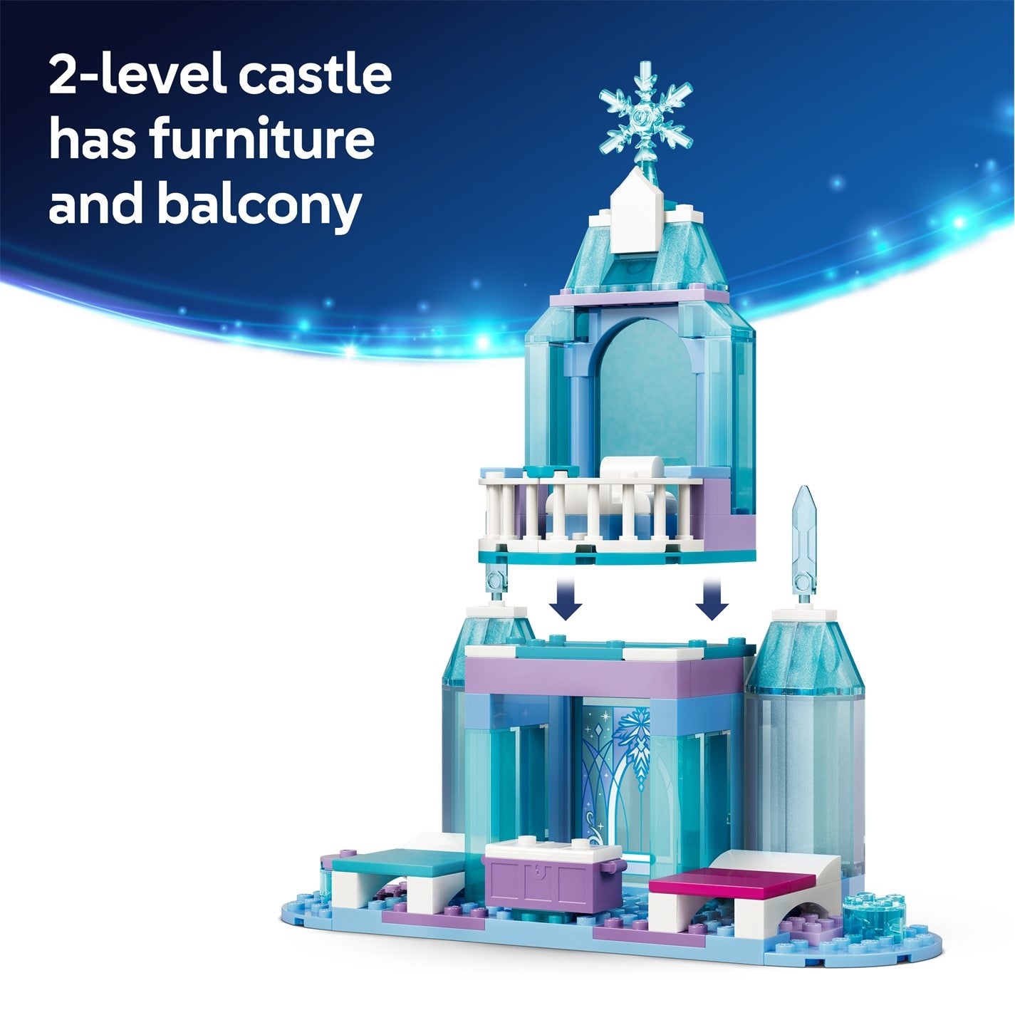 LEGO Disney - Elsa's Ice Castle and Snow Ride Adventure (43281)
