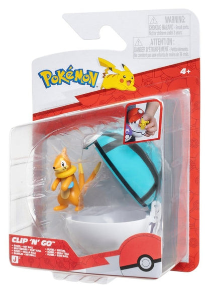 Pokemon - Clip 'N' Go - Buizel with Net Ball