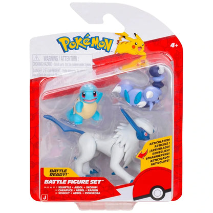 Pokemon - Battle Feature Figure - 3 Pack - Squirtle, Scorupi and Pokemon - Battle Feature Figure - 3 Pack - Squirtle, Scorupi and