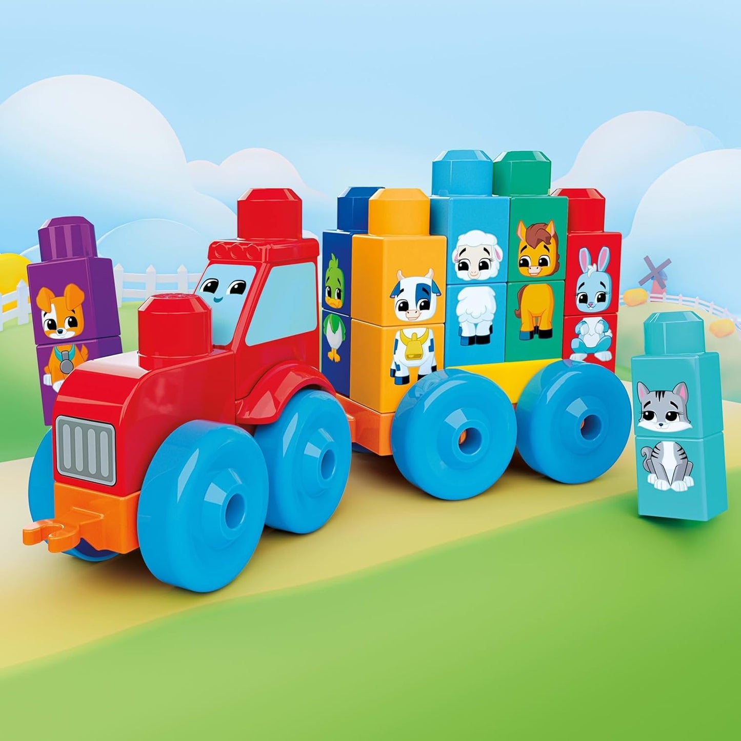 Mega Bloks - Build & Match - Animal Tractor