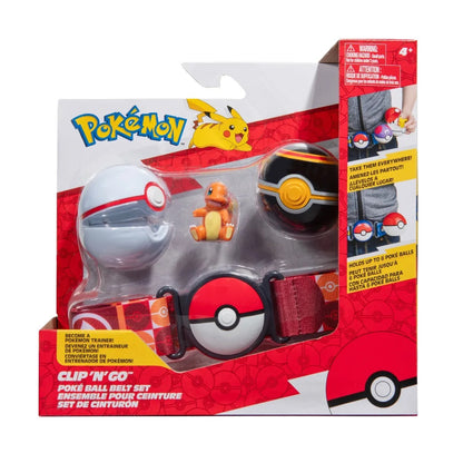 Pokemon - Clip N Go - Poke Ball Belt Set  - Charmander