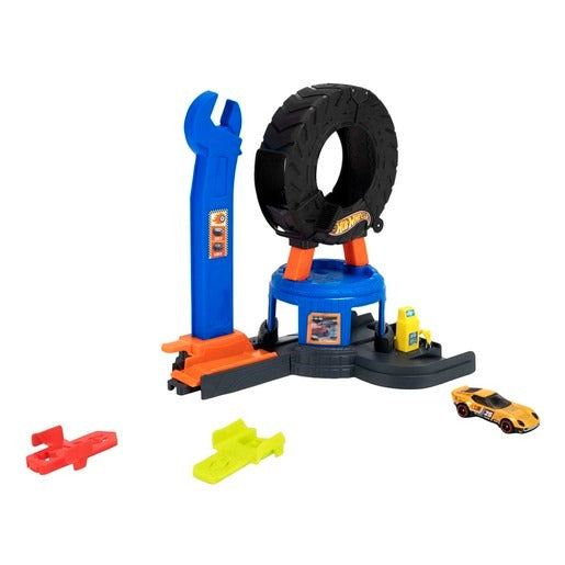 Hot Wheels - Speed Snap City - Downtown Tire Shop Playset