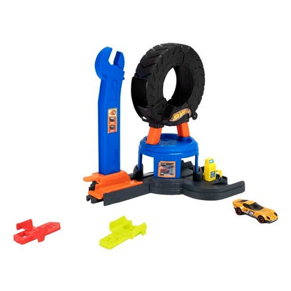 Hot Wheels - Speed Snap City - Downtown Tire Shop Playset