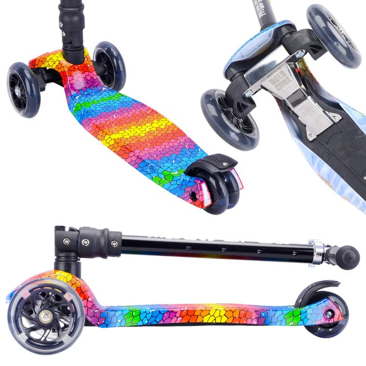 Boldcube - Big 3 Wheel Scooter - Crystal Rubix (5-10 Yrs)