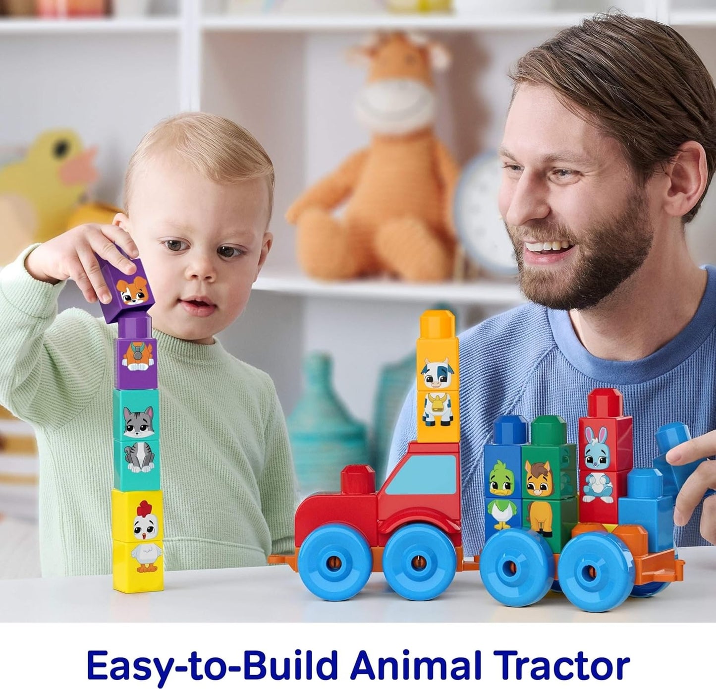 Mega Bloks - Build & Match - Animal Tractor