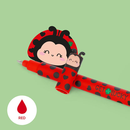 Legami -  Erasable Gel Pen - Ladybird