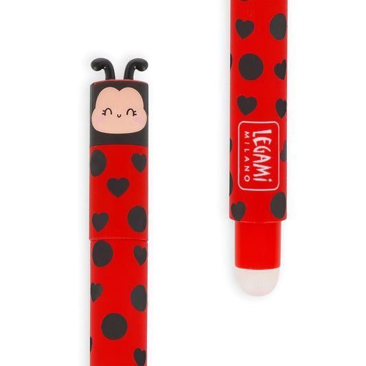 Legami -  Erasable Gel Pen - Ladybird