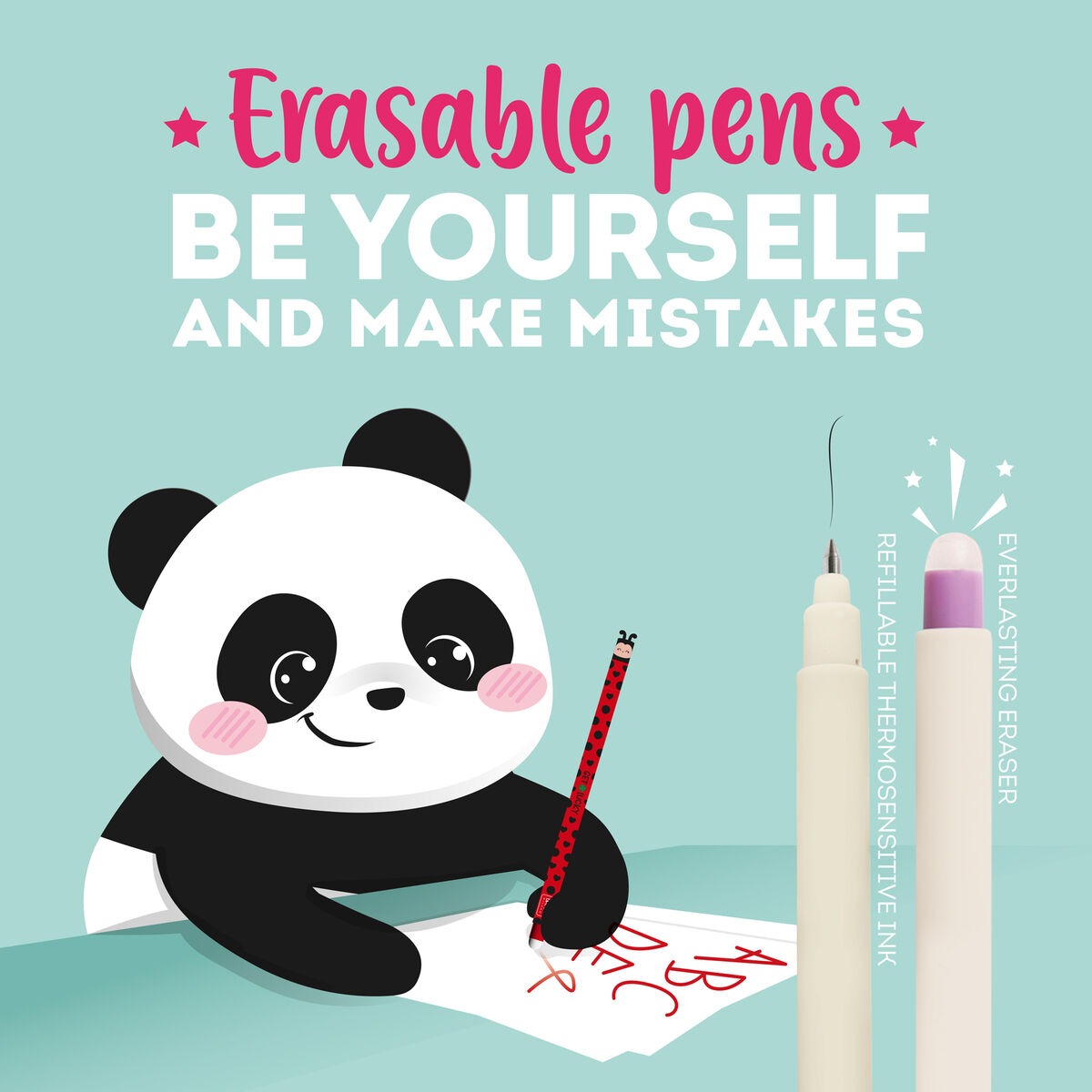 Legami -  Erasable Gel Pen - Ladybird