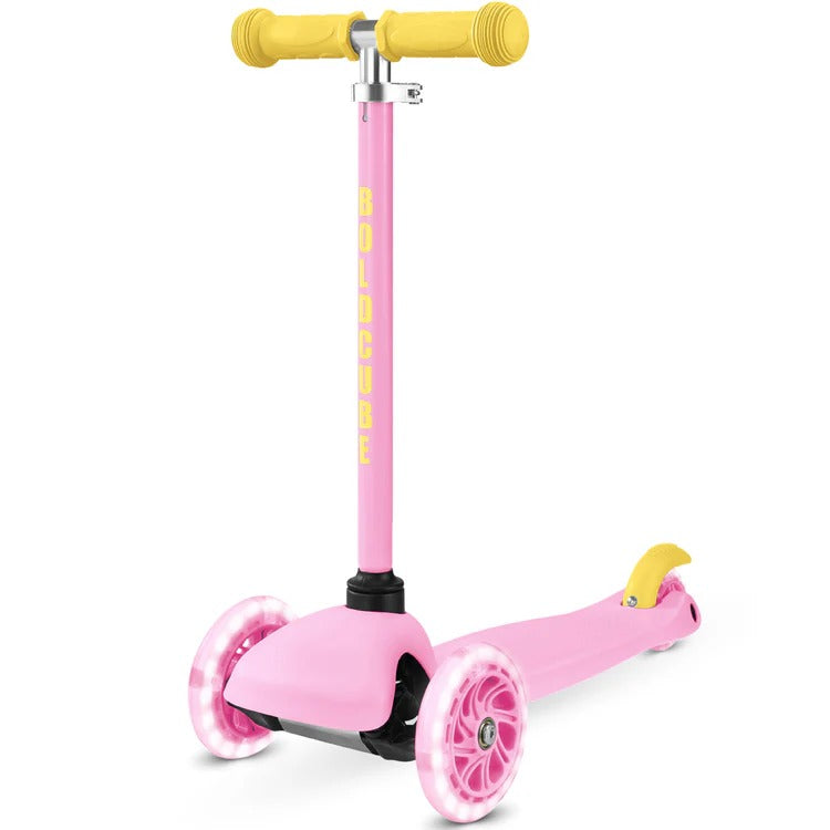 Boldcube - Teeny 3 Wheel Scooter - Pink & Yellow (2-5 Yrs)