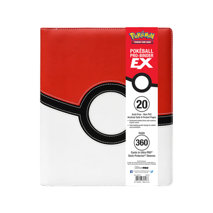 Ultra Pro - Pokemon Ball - Leather 9 Pocket Pro Binder