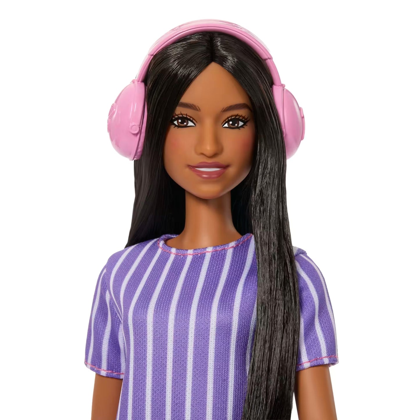 Barbie Fashionistas - Autistic Barbie Wearing Purple Striped Dress