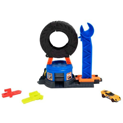 Hot Wheels - Speed Snap City - Downtown Tire Shop Playset