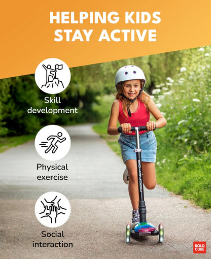 Boldcube - Big 3 Wheel Scooter - Crystal Rubix (5-10 Yrs)