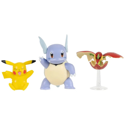 Pokemon - Battle Figures - Pikachu, Flapple and Wartortle