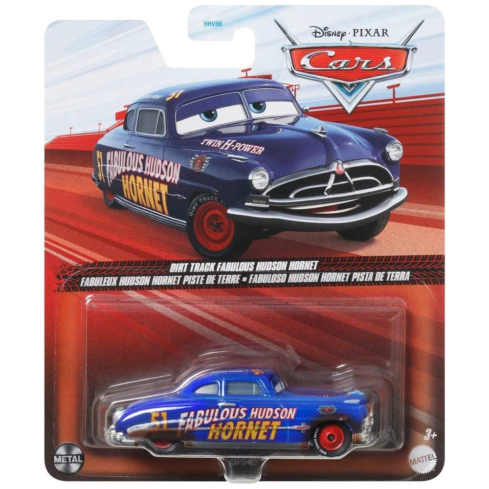 Disney Cars - Die-Cast Single Cars - Dirt Track Fabulous Hudson