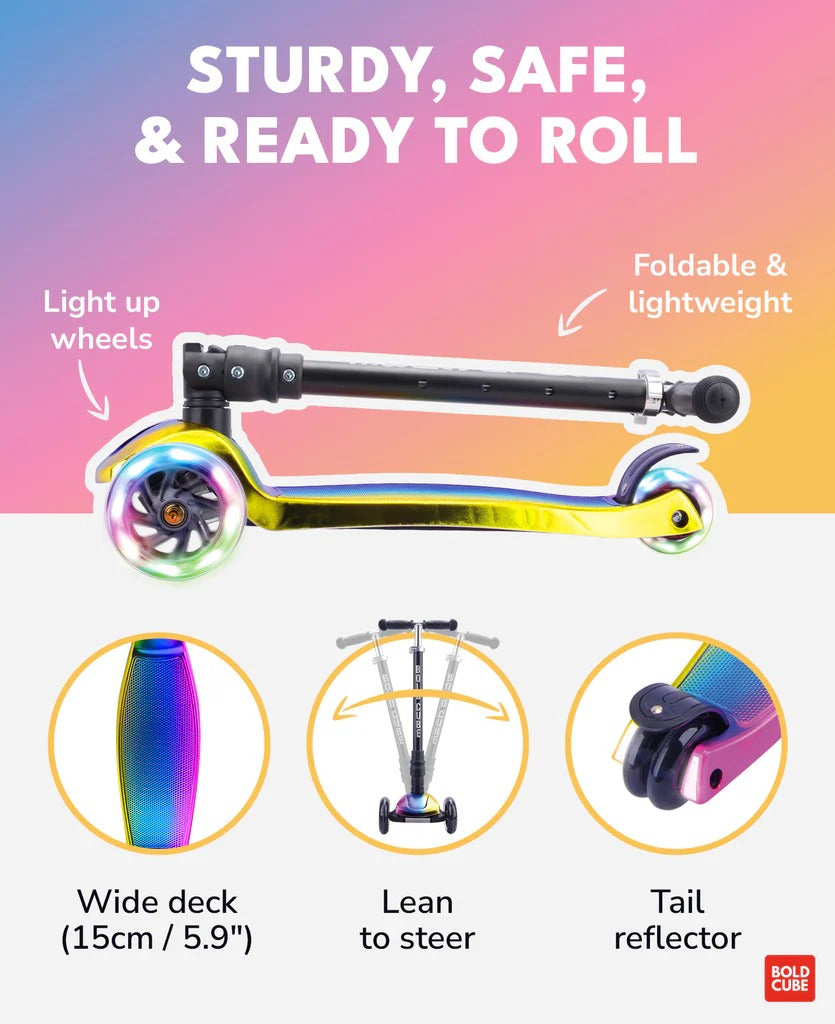 Boldcube - Big 3 Wheel Scooter - Dark Night (5-10 Yrs)