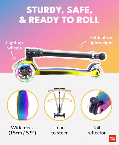Boldcube - Big 3 Wheel Scooter - Dark Night (5-10 Yrs)