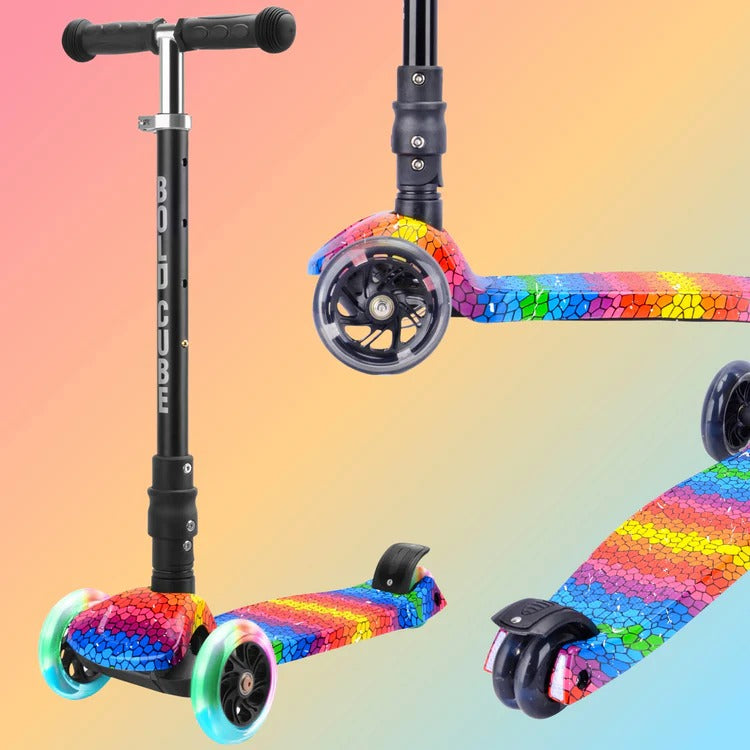 Boldcube - Big 3 Wheel Scooter - Crystal Rubix (5-10 Yrs)