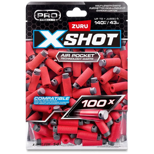 X-Shot - 100 Pack Refill Half Length Darts