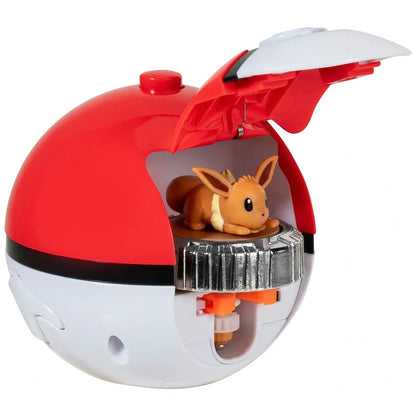 Pokemon - Battle Spinner Pack Eevee & Pokeball Launcher