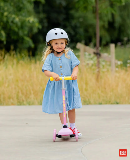 Boldcube - Teeny 3 Wheel Scooter - Pink & Yellow (2-5 Yrs)