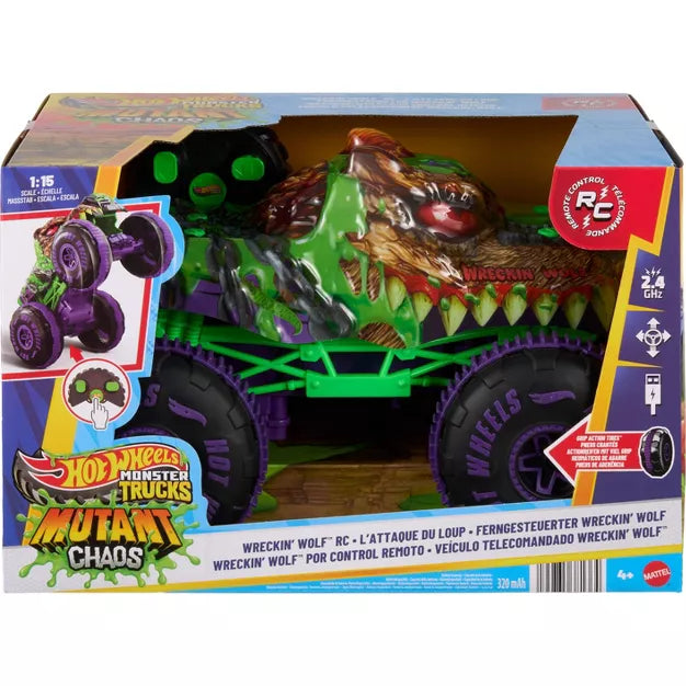 Hot Wheels - Monster Trucks Mutant Chaos - Wreckin’ Wolf RC