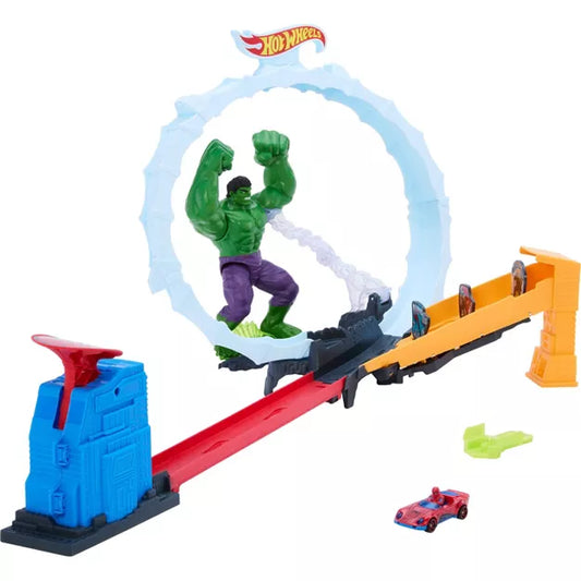 Hot Wheels - Speed Snap - Spider-Man & Hulk Smash Down Track Set