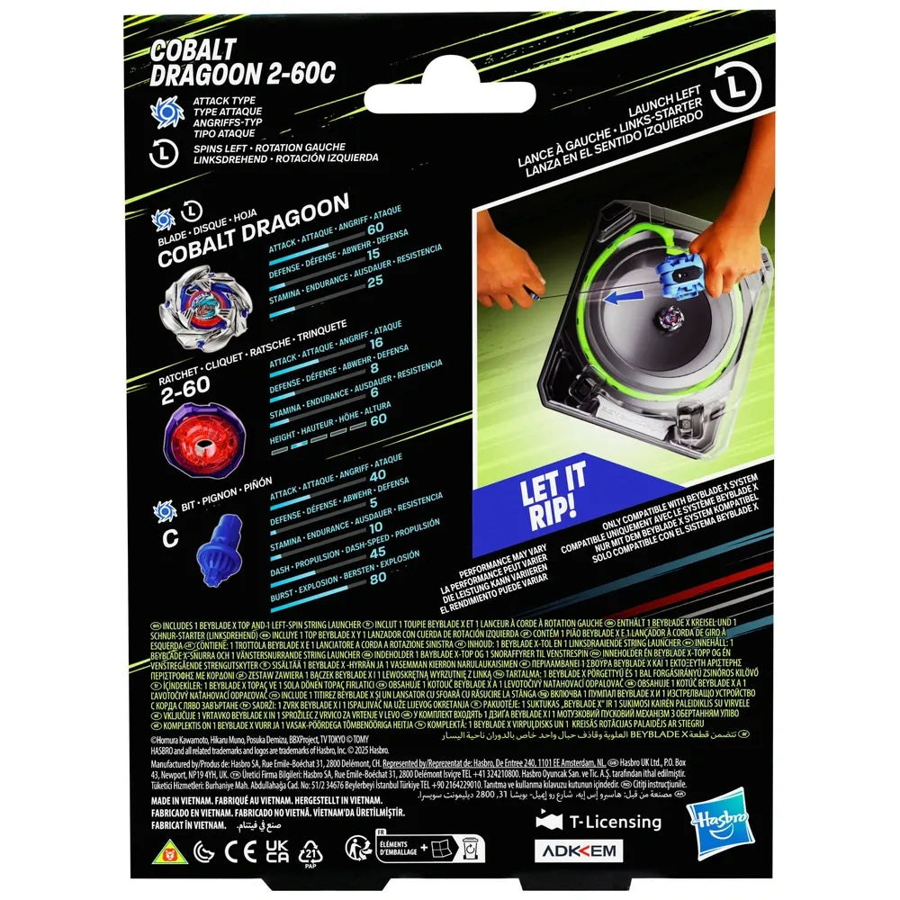 Beyblade - Deluxe Spin Launcher - Cobalt Dragoon 2-60C