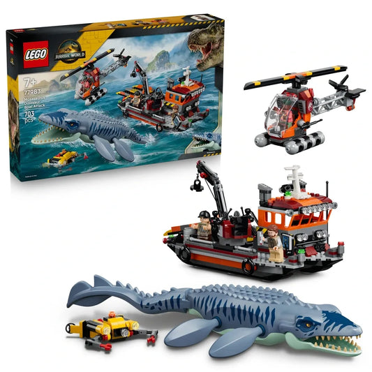 LEGO Jurassic World - Mosasaurus Dinosaur Boat Attack (77983)