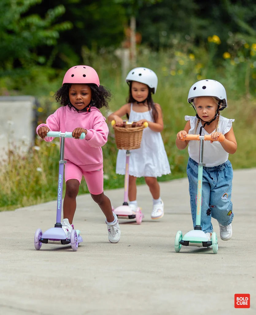Boldcube - Teeny 3 Wheel Scooter - Mint & Orange (2-5 Yrs)