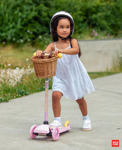 Boldcube - Teeny 3 Wheel Scooter - Pink & Yellow (2-5 Yrs)