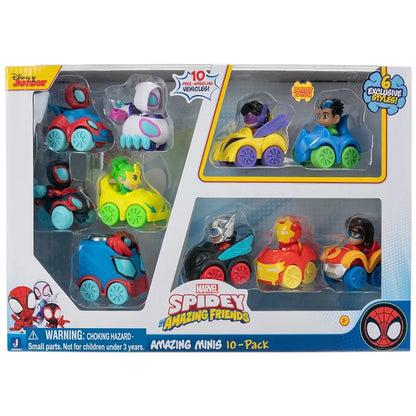 Spidey and His Amazing Friends -  Amazing Mini Cars - 10 pack