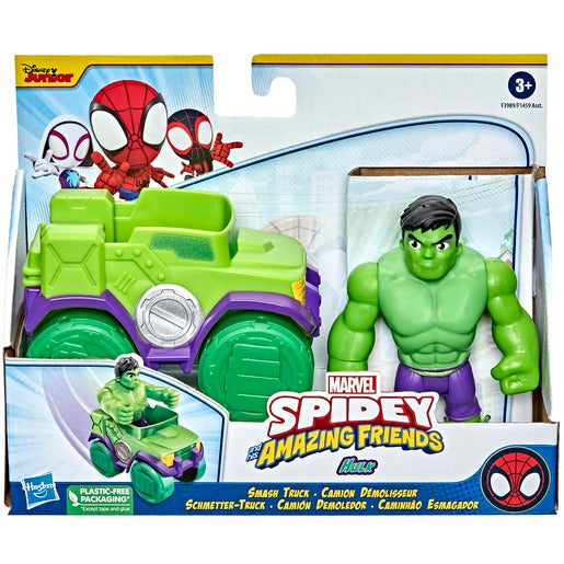 Spidey and His Amazing Friends - Vehicle and Figure Set - Hulk