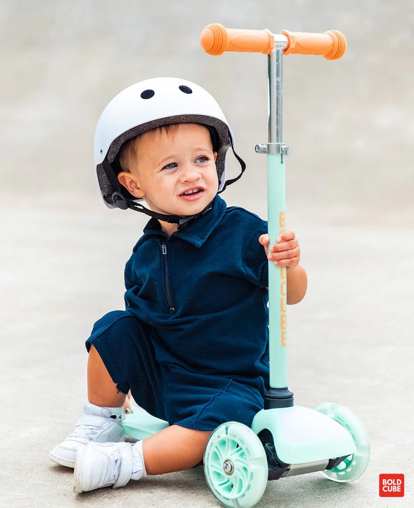 Boldcube - Teeny 3 Wheel Scooter - Mint & Orange (2-5 Yrs)