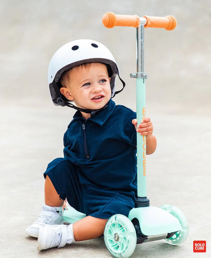Boldcube - Teeny 3 Wheel Scooter - Mint & Orange (2-5 Yrs)