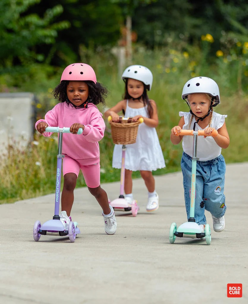 Boldcube - Teeny 3 Wheel Scooter - Pink & Yellow (2-5 Yrs)