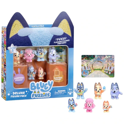 Bluey - Fuzzies Figures Deluxe - 8 Pack