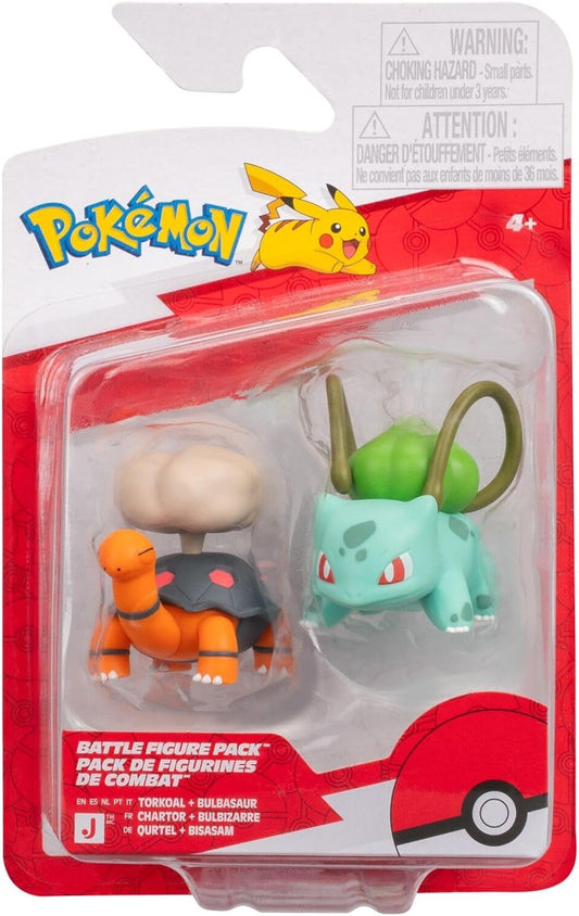 Pokemon - Battle Figure Pack - Torkoal & Bulbasaur