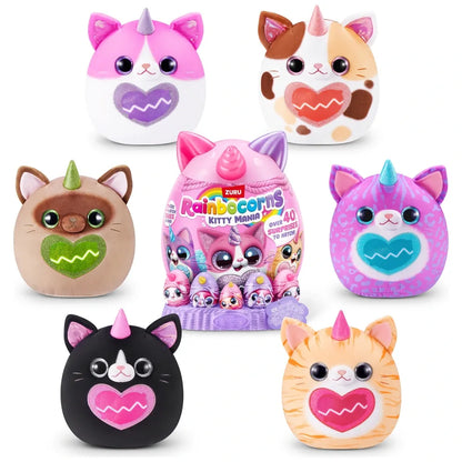 Rainbocorns - Eggzania Kitty Mania - Surprise Plush Egg