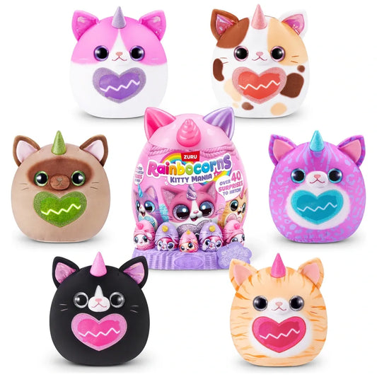 Rainbocorns - Eggzania Kitty Mania - Surprise Plush Egg
