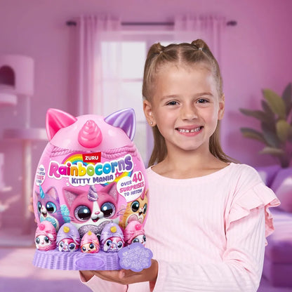 Rainbocorns - Eggzania Kitty Mania - Surprise Plush Egg