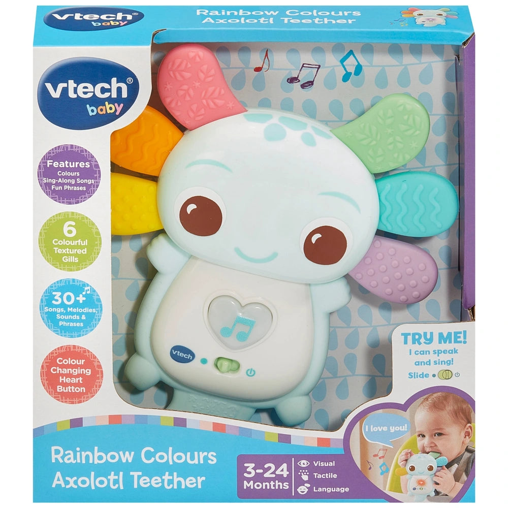 VTech - Baby Rainbow Colours Axolotl Teether
