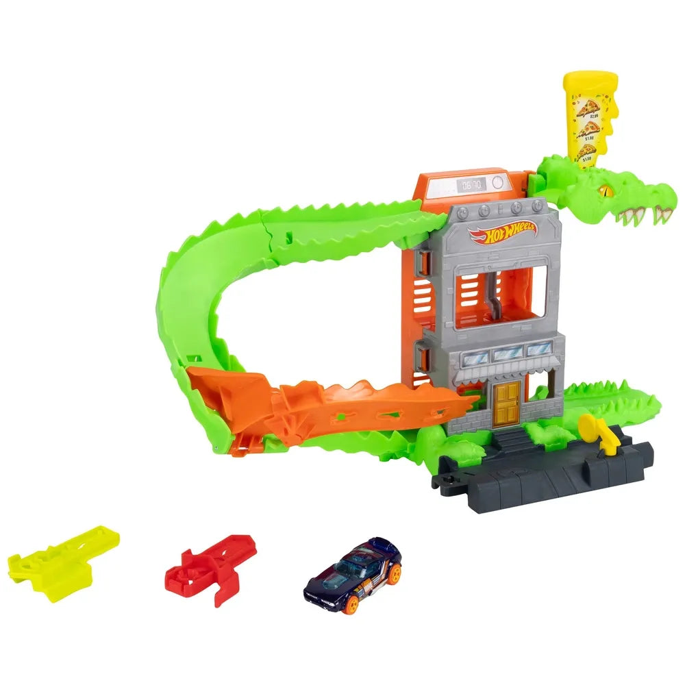 Hot Wheels - City Croc Pizza Attack Playset