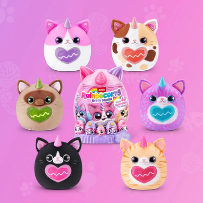 Rainbocorns - Eggzania Kitty Mania - Surprise Plush Egg