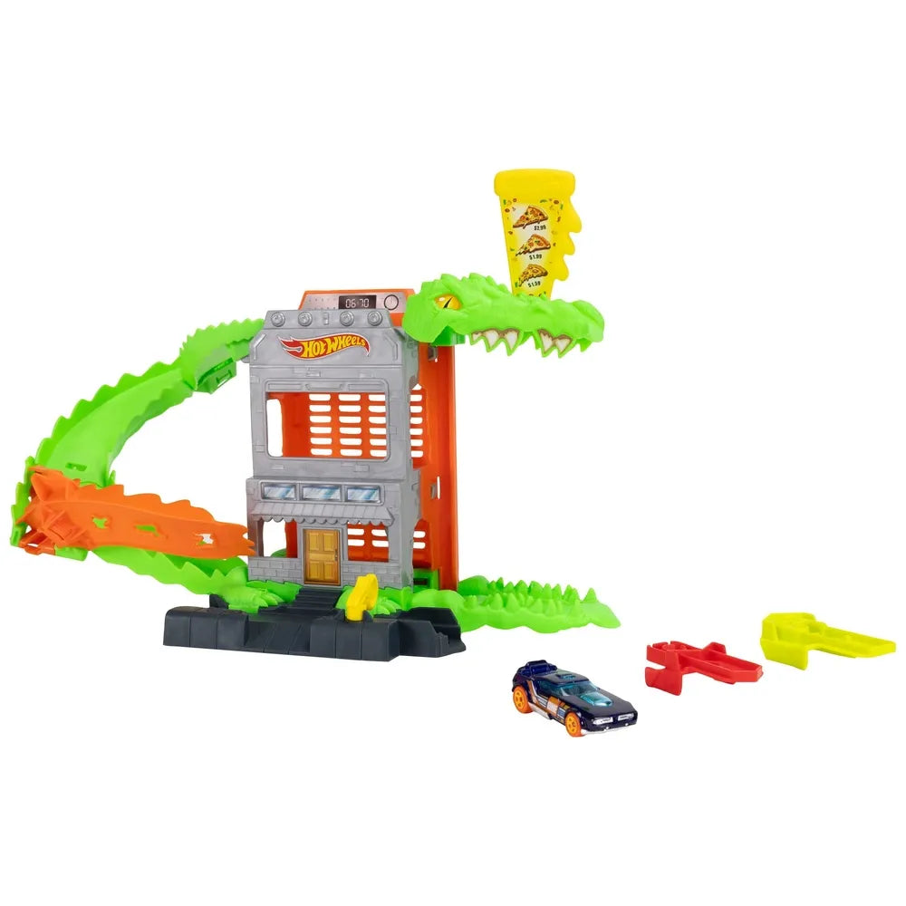 Hot Wheels - City Croc Pizza Attack Playset