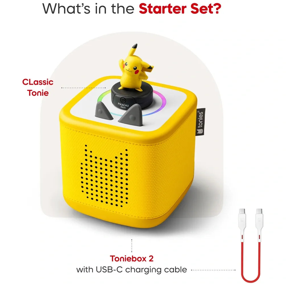 Toniebox 2 - Starter Set with Pokemon Pikachu Tonie - Yellow