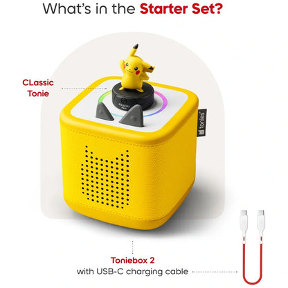Toniebox 2 - Starter Set with Pokemon Pikachu Tonie - Yellow