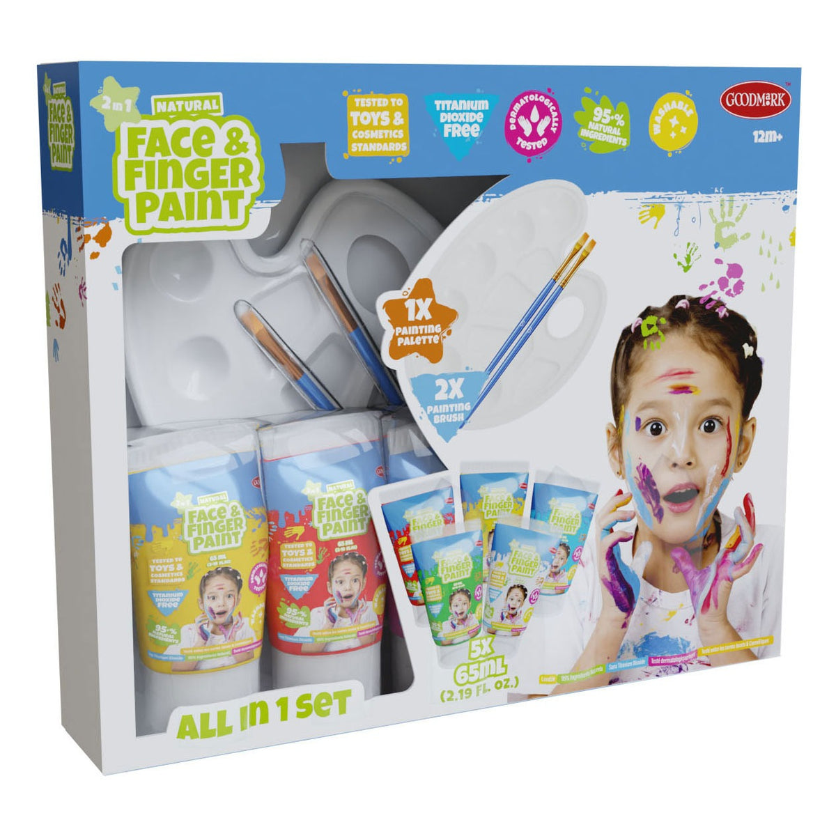 Natural Face And Finger Paints