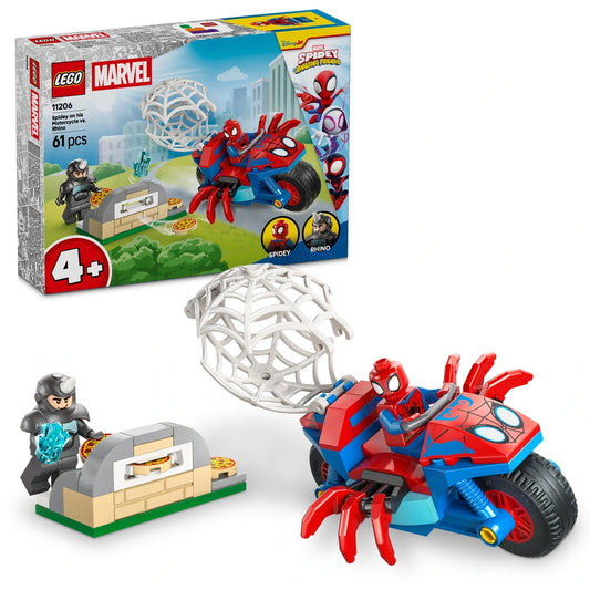 LEGO Marvel - Spidey on his Motorcycle vs Rhino (11206)